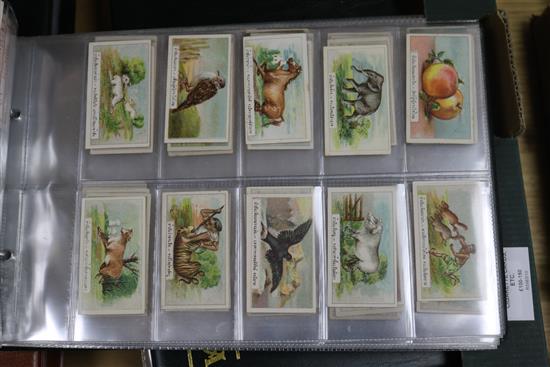Five albums of USA cigarette cards, etc
